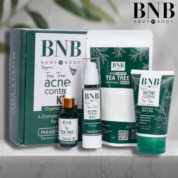 BNB Organic Tea Tree Acne Control Facial Kit – Complete Acne Care Solution