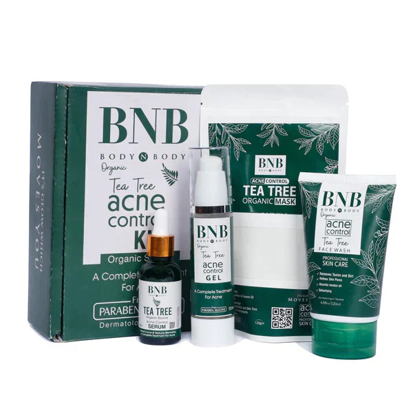 BNB Organic Tea Tree Acne Control Facial Kit – Complete Acne Care Solution