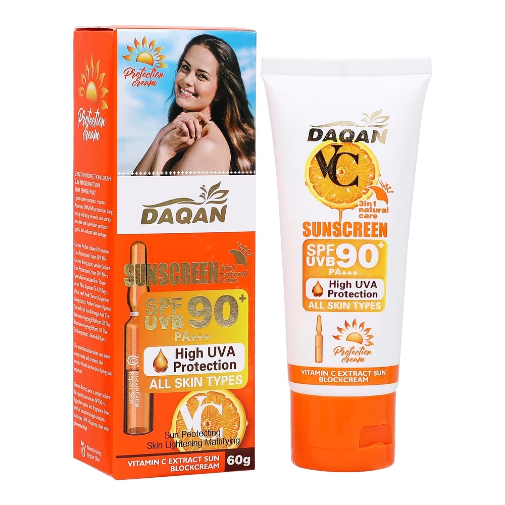 Daqan Lightweight SPF 90 Moisturizing Face Sunscreen – 60g