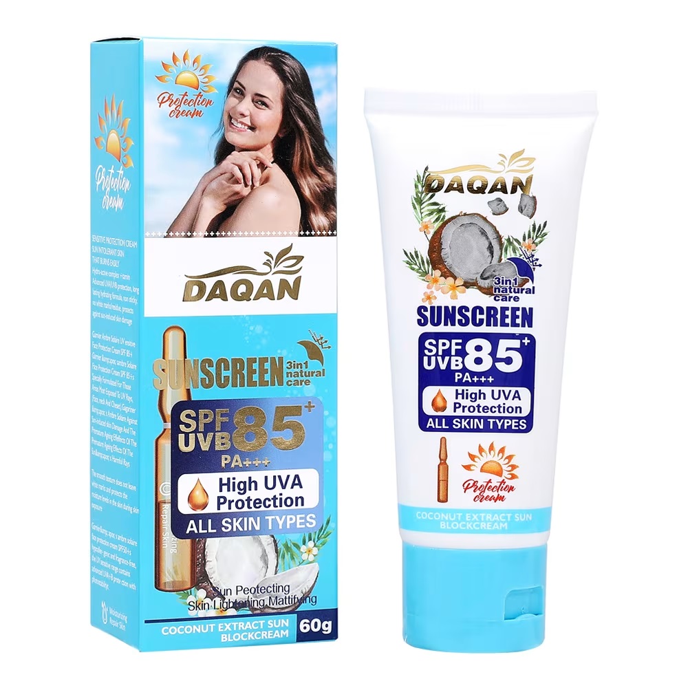 Daqan Brightening SPF 85 Mineral Face Sunscreen – 60g