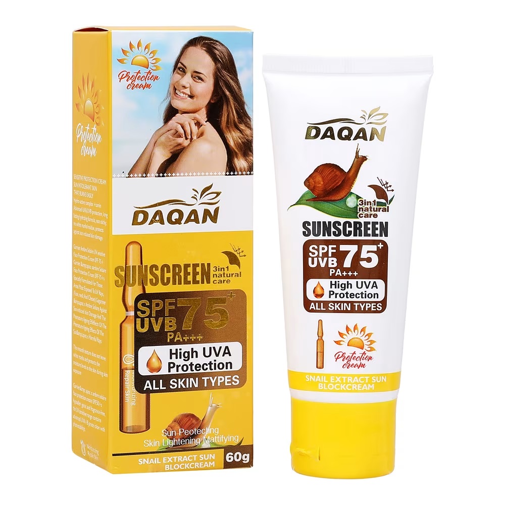 Daqan Brightening SPF 75 Mineral Face Sunscreen – 60g