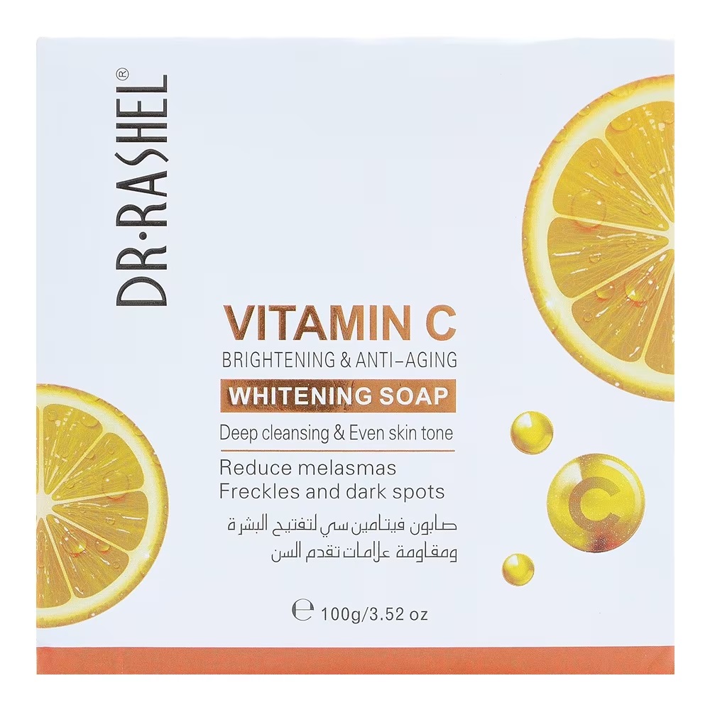 Dr. Rashel Vitamin C Brightening & Anti-Aging Whitening Soap – 100g
