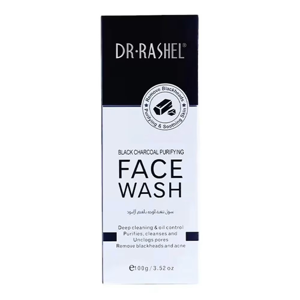 Dr. Rashel Black Charcoal Purifying Face Wash – 100g