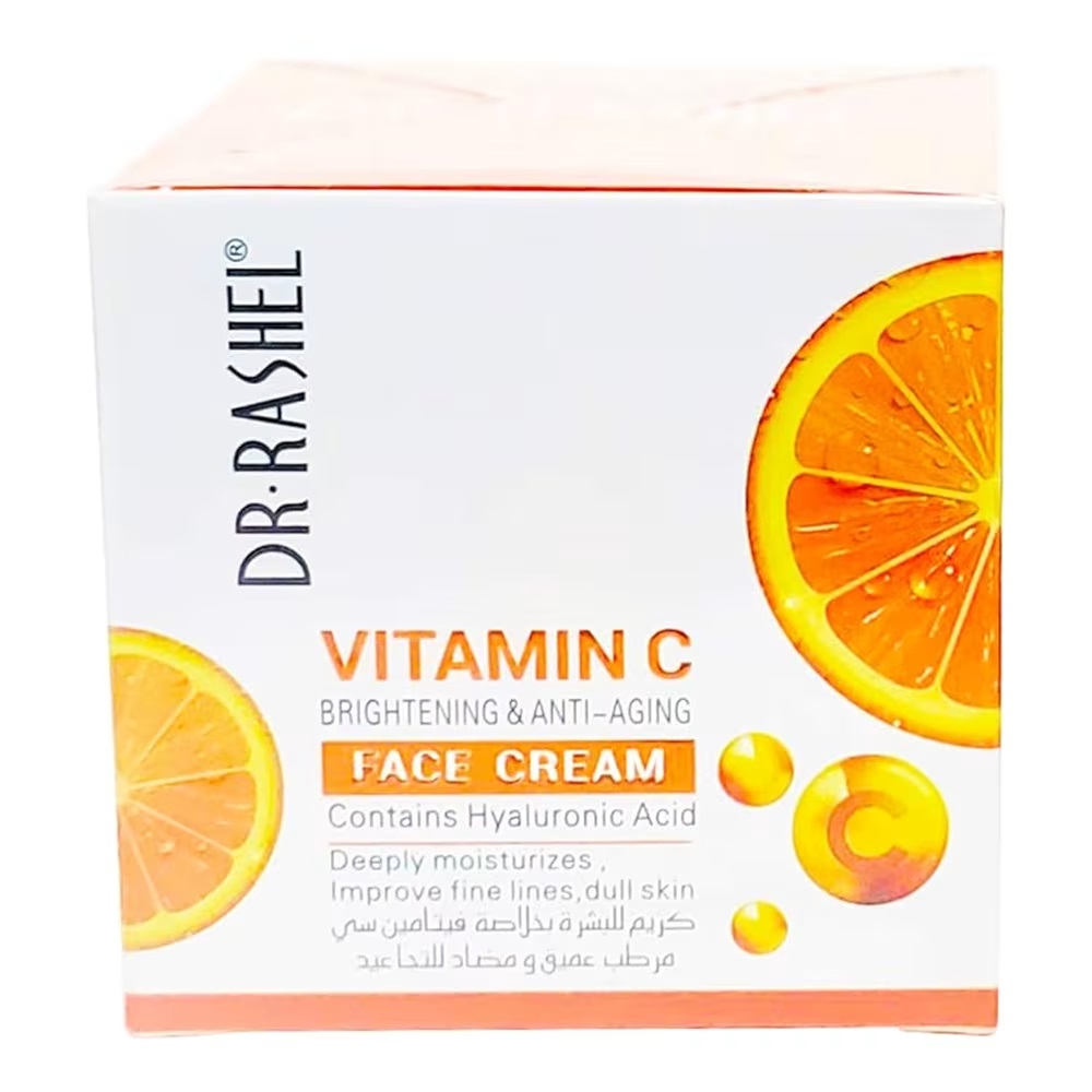 Dr. Rashel Vitamin C Brightening & Anti-Aging Face Cream Powered by Hyaluronic Acid – 50g